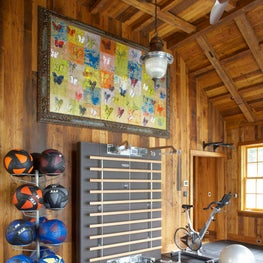 Modern/Rustic Barn Gym