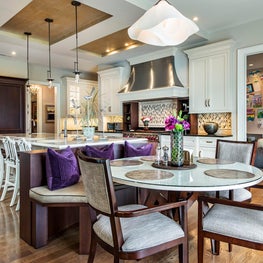 Large Kitchen with Built-In Banquette Seating
