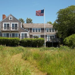 Exterior Rear Facade at Chappaquiddick, Martha's Vineyard