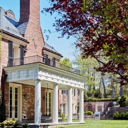 Renovated Georgian, Vanderbilt Porch