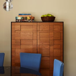 Art Deco armoire in dining room