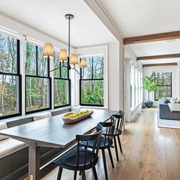 Modern Weston Farmhouse- Kitchen Eating Area