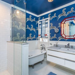 Quirky Blue Bathroom