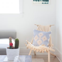 Bohemian Beach House Corner Chair + Art 