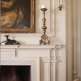Fireplace Surround Vignette, Longwood Farm