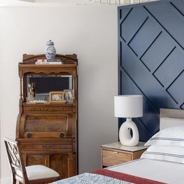 Eclectic Bedroom with Vintage Elements