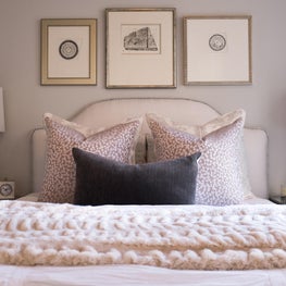 Guest Bed with a soft neutral palette 