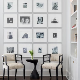 A family gallery wall. 