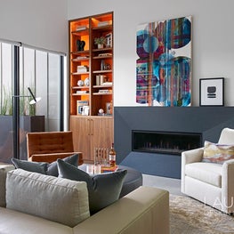 This warm, southwestern-inspired interior is reminiscent of a Texas sunset.
