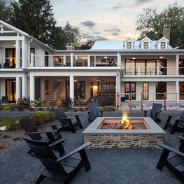 A backyard fire pit for the win. 