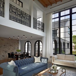 Family Room, Showing Dining Room and Balcony