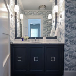 Beach house powder room