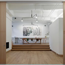 Perry Street Loft, View of Dining Area and Kitchen