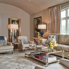 Living room in a Dallas residence.
