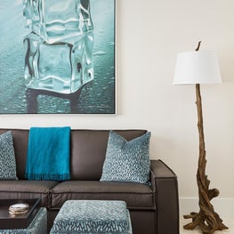 Contemporary Intracoastal Sanctuary Living Room