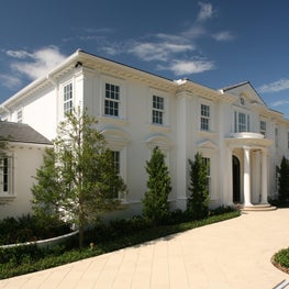 A formal Georgian house in Palm Beach.