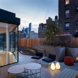 Upper East Side Townhouse, Roof terrace and addition.