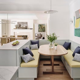 Los Altos Hills Tudor Kitchen Banquette