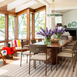 Dining Space in in Harpswell Oceanfront Home