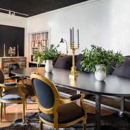 Lake Shore Drive Residence No. 2 Dining Area with a Room + Board Table Base.