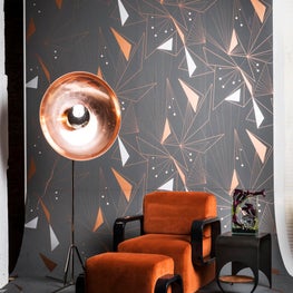 Cayenne Chair and Cayenne Ottoman - MB Collection - NYCx Design vignette 