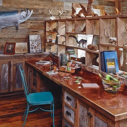 Men's spaces often reflect their interests and give them a place to retreat.