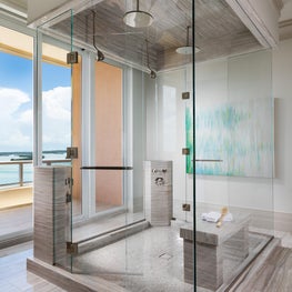 Marco Island Penthouse Master Bathroom Shower