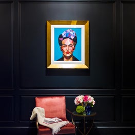 Portfolio: 1980's Home Renovation, Hallway, with contemporary abstract wall art 