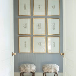 At Home hallway with gallery wall 