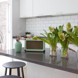 Central London Urban Apartment with white lacquerkitchen 