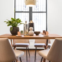 Custom Dining Room Table & Upholstered Chairs