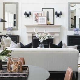 Sophisticated Neutral Family Room 