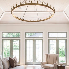 Living Room / Contemporary living room in French Country home