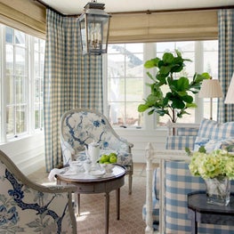 Contemporary farmhouse dining porch