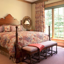 Impressive guest bedroom.