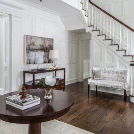 Greenwich CT Georgian Revival Entry Foyer