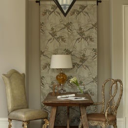 Buckhead/Atlanta Home, Ladies Sitting Room with antiques and original beaded panel
