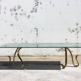 Dining Table Featuring Cast Bronze Cobras