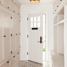 Mudroom with moroccan tiles