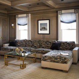 Coastal and Contemporary Media Room