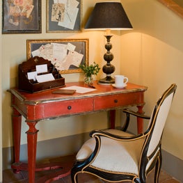 Charming workspace showcasing vintage letters