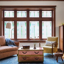 Stained Glass and Sitting Area