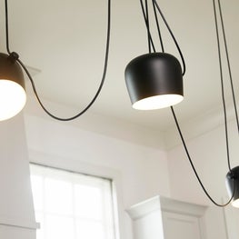 Modern Lighting in a Transitional Kitchen