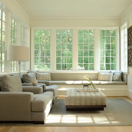 Soft Contemporary Master Bedroom Sitting Room