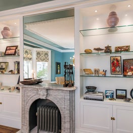 New Built-Ins with Old Mantel