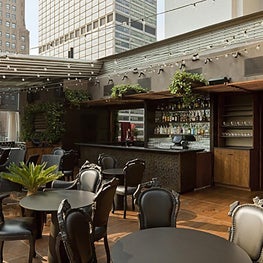 Upstairs Rooftop at the Kimberly Hotel, View of Rooftop Bar and Lounge