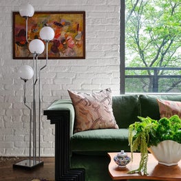 Eclectic Living Room with Vintage Furniture