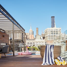 Union Square Penthouse, View of Empire State Building from Private Roof