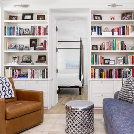 A study off the master bedroom. 