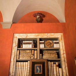 Tuscan Villa Style Home Inspired by Italian Classicism - Library Detail
